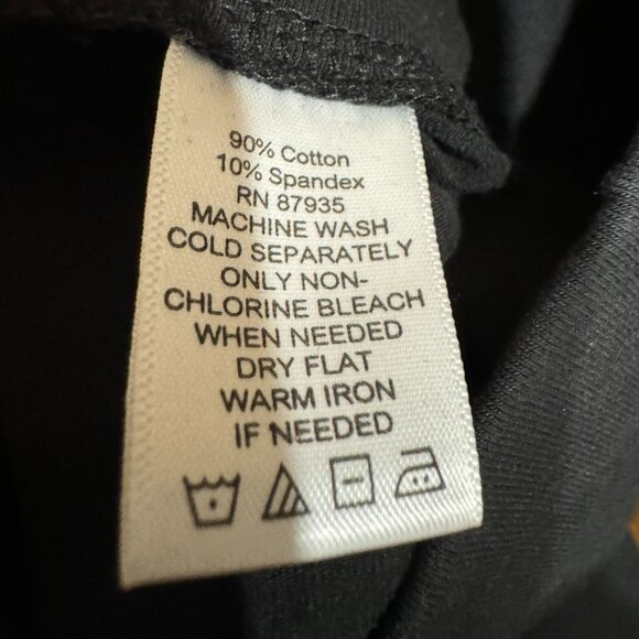 LOGO Layers by Lori Goldstein Knit Pull On Leggings A236704 Black Med 10/12 - Picture 6 of 7